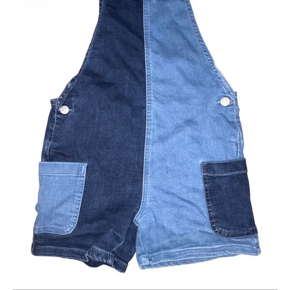 Epic Threads Colorblock Denim Shortalls - Picture 2 of 5